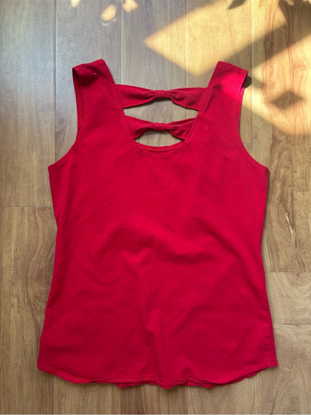 Mossimo Supply Co. Red Bow-Back Tank